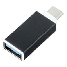 OEM OTG Adapter USB A 3.0 (ženski) na tip C (moški), črn