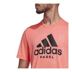 Adidas Majice obutev za trening roza XL Padel print