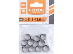 Extol Premium Sponka za cev, 10ks, průměr13,8mm, INOX