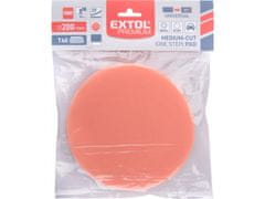 Extol Premium Polirni disk pena, T40, oranžna, průměr200x30mm, ježevi trakovi průměr180mm