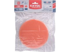 Extol Premium Polirni disk pena, T40, oranžna, průměr180x30mm, ježevi trakovi průměr150mm