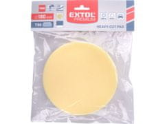 Extol Premium Polirni disk pena, T80, rumena, průměr180x30mm, ježevi trakovi průměr150mm