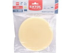 Extol Premium Polirni disk pena, T80, rumena, průměr200x30mm, ježevi trakovi průměr180mm