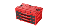 shumee QBRICK SYSTEM ONE DRAWER 3 TOOLBOX 2.0 RDEČA ULTRA HD CUSTOM