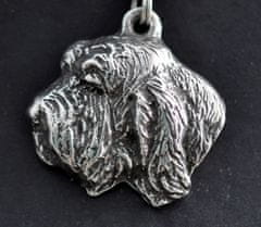 Artdog Petit Basset Griffon Vendéen - Pasja ogrlica v darilni škatlici, posrebren medaljon za ljubitelje psov, presenetljiv obesek blagovne znamke Art-Dog