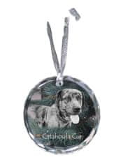 Artdog Catahoula Leopard Dog, Catahoula Cur - kristalni okrasek s fotografijo, fotografija psa v kristalu, personaliziran okrasek za božično drevo znamke Art-Dog