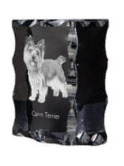 Artdog Cairn Terrier - kristal s sliko psa, stekleni kipec s sliko, edinstven okvir s sliko blagovne znamke Art-Dog