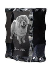 Artdog Chow Chow - kristal s sliko psa, stekleni kipec s sliko, edinstven okvir s sliko blagovne znamke Art-Dog