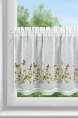 shumee GOTOVA ZAVESA FLORA 150X60 CM BELA