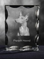 Artdog Pharaoh Hound, Kelb tal-Fenek - kristal s sliko psa, stekleni kipec s sliko, edinstven okvir s sliko blagovne znamke Art-Dog