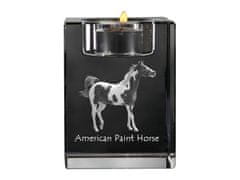 Artdog American Paint Horse - svečnik s sliko konja, kristalni čajnik, personalizirano darilo blagovne znamke Art-Dog