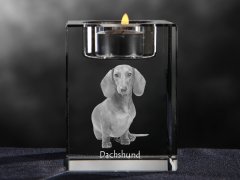 Artdog Jamar žičnati, dunajski pes, jazbečar - svečnik s fotografijo psa, kristalni čajnik, personalizirano darilo blagovne znamke Art-Dog