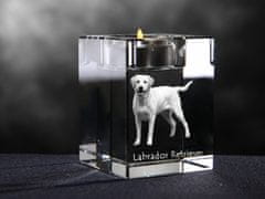 Artdog Labradorski retriever I - Svečnik s fotografijo psa, kristalni čajnik, personalizirano darilo blagovne znamke Art-Dog