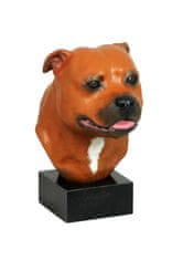 Artdog Staffordshire Bull Terrier, Staffy I - poslikana figurica, kip, figura, izdelal umetnik, blagovna znamka Art-Dog