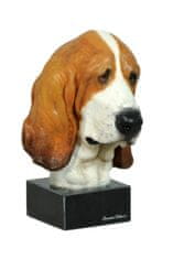 Artdog Basset Hound II - poslikana figurica, kip, figura, izdelal umetnik, blagovna znamka Art-Dog