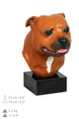 Artdog Staffordshire Bull Terrier, Staffy I - poslikana figurica, kip, figura, izdelal umetnik, blagovna znamka Art-Dog