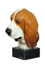 Artdog Basset Hound II - poslikana figurica, kip, figura, izdelal umetnik, blagovna znamka Art-Dog