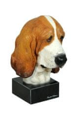 Artdog Basset Hound II - poslikana figurica, kip, figura, izdelal umetnik, blagovna znamka Art-Dog