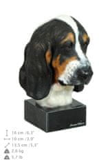 Artdog Basset Hound I - poslikana figurica, kip, figura, izdelal umetnik, blagovna znamka Art-Dog