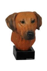 Artdog Rhodesian Ridgeback, afriški levji pes, afriški levji pes - poslikana figurica, kip, figura, izdelal umetnik, blagovna znamka Art-Dog