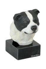 Artdog Staffordshire Bull Terrier, Staffy - poslikana figurica, kip, figura, izdelal umetnik, blagovna znamka Art-Dog