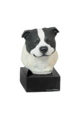 Artdog Staffordshire Bull Terrier, Staffy - poslikana figurica, kip, figura, izdelal umetnik, blagovna znamka Art-Dog