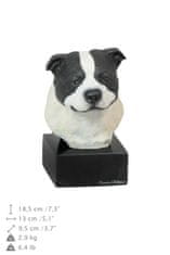 Artdog Staffordshire Bull Terrier, Staffy - poslikana figurica, kip, figura, izdelal umetnik, blagovna znamka Art-Dog