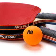 Sport Set za namizni tenis Meteor 2 loparja Mistral 3*, 3 žogice