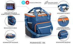 Sport Meteor Frosty 30 l termalna vreča modra/siva