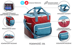 Sport Meteor Frosty 30 l termalna vreča rumena/marina