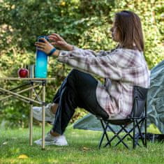 Sport Zložljivi stol Meteor Scout črne barve