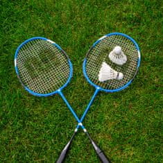 Sport Set za badminton Meteor 2 aluminijasta loparja 6 loparjev modra