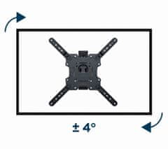 Gembird WM-55ST-01 Premium full-motion TV stenski nosilec 32”-55” črn