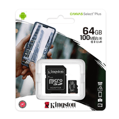 Kingston Spominska kartica Canvas Select Plus microSD 64GB