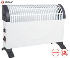 Alpina električni konvektorski grelnik, 1500 W, termostat, bel