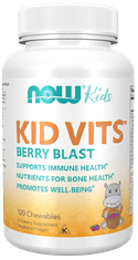 NOW Foods Kid Vits multivitamini za otroke (120 žvečljivih tablet)