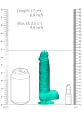 Ero 6"""" / 15 cm Realistic Dildo With Balls - Turquoise