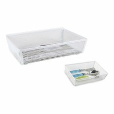 Miramarket Organizator jedilnega pribora Confortime Kovina Bela (21,8 x 15,24 x 5,2 cm)