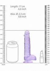 Ero 6"" / 15 cm Realistic Dildo With Balls - Purple