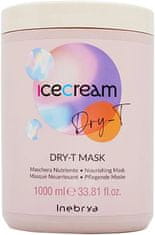 Inebrya Hranilna maska za suhe, skodrane in kemično obdelane lase Ice Cream (Dry-T Mask) 1000 ml