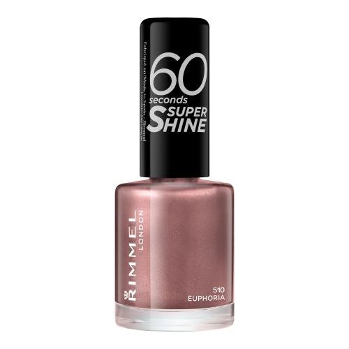 Rimmel 60 Seconds Super Shine hitro sušeči lak za nohte 8 ml Odtenek 510 euphoria