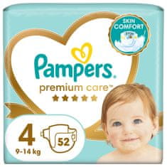 Pampers Premium Care plenice za enkratno uporabo 4 (9-14 kg) 52 kosov