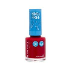 Rimmel Kind & Free lak za nohte 8 ml Odtenek 156 poppy pop red