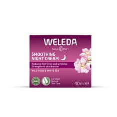 Weleda Posvetlitvena nočna krema Divja vrtnica in beli čaj (Smoothing Night Cream) 40 ml