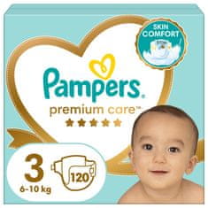 Pampers Premium Care plenice za enkratno uporabo 3 (6-10 kg) 120 kosov