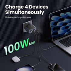 Ugreen Nexode S 100W 3x USB-C + 1x USB-A polnilec