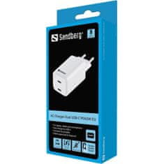 Sandberg AC Charger Dual USB-C PD65W EU