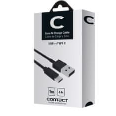 Miramarket Kabel USB A v USB C Contact (1 m) Črna