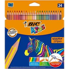 Miramarket Barvice Bic Kids Evolution Stripes Pisana 24 Kosi