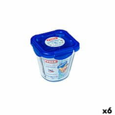 Miramarket Hermetična Škatla za Malico Pyrex Cook & go Prozorno Steklo (800 ml) (6 kosov)